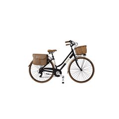 Xe đạp nam Retro Dolce Vita Aluminium size Matt 54 màu đen dành cho chiều cao từ 171 đến 182 cm