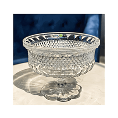 Chân bồng pha lê Bohemia Alexandria đường kính 25,5cm cao 19cm