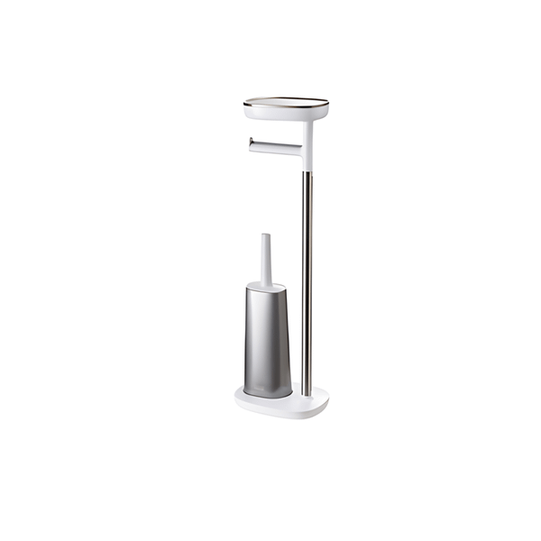 Kệ treo giấy vệ sinh kèm cọ toilet Joseph Joseph Toilet Butler Plus Steel 70519