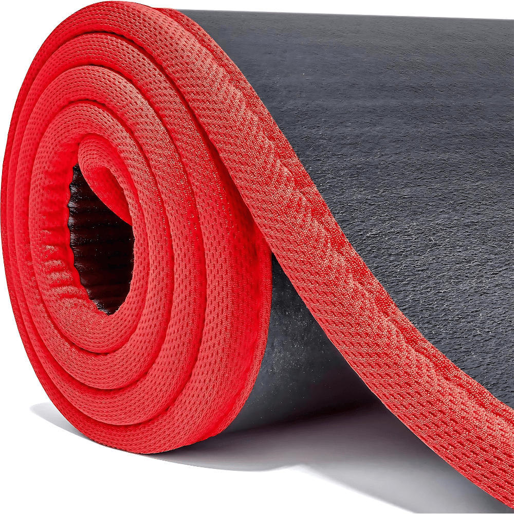 Thảm tập Yoga Adidas màu đen viền đỏ