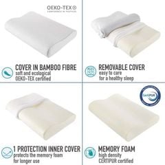 Gối ngủ chống đau vai gáy Dreamzie made in EU