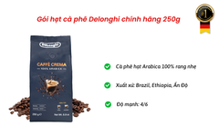 Gói hạt cà phê Delonghi chính hãng 250g