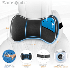Gối tựa đầu ô tô Samsonite Cooling Technology màu đen SA6443