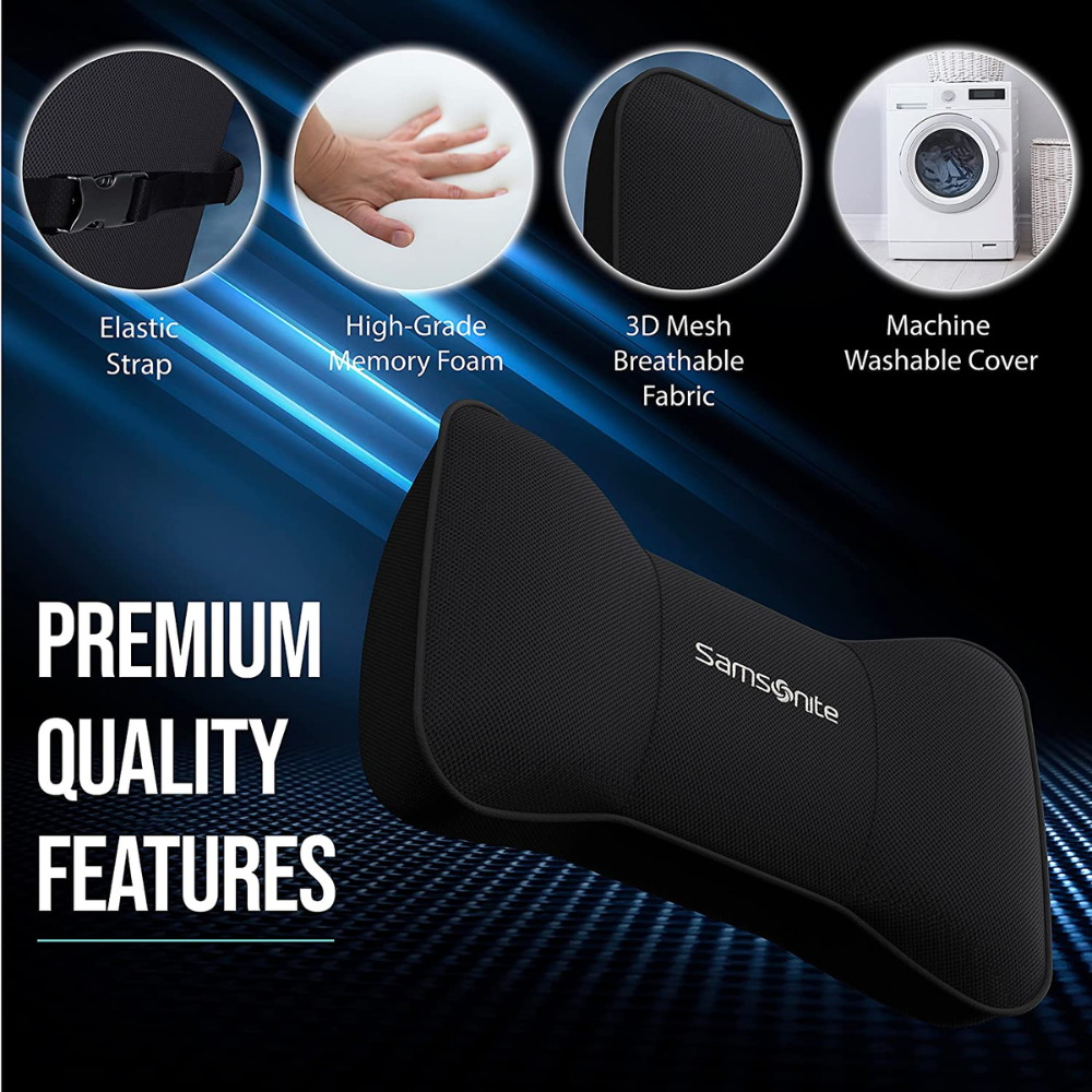 Gối tựa đầu ô tô Samsonite màu đen