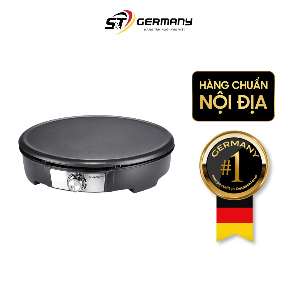 Máy làm bánh Crepe SILVERCREST SCME5 1500W màu đen