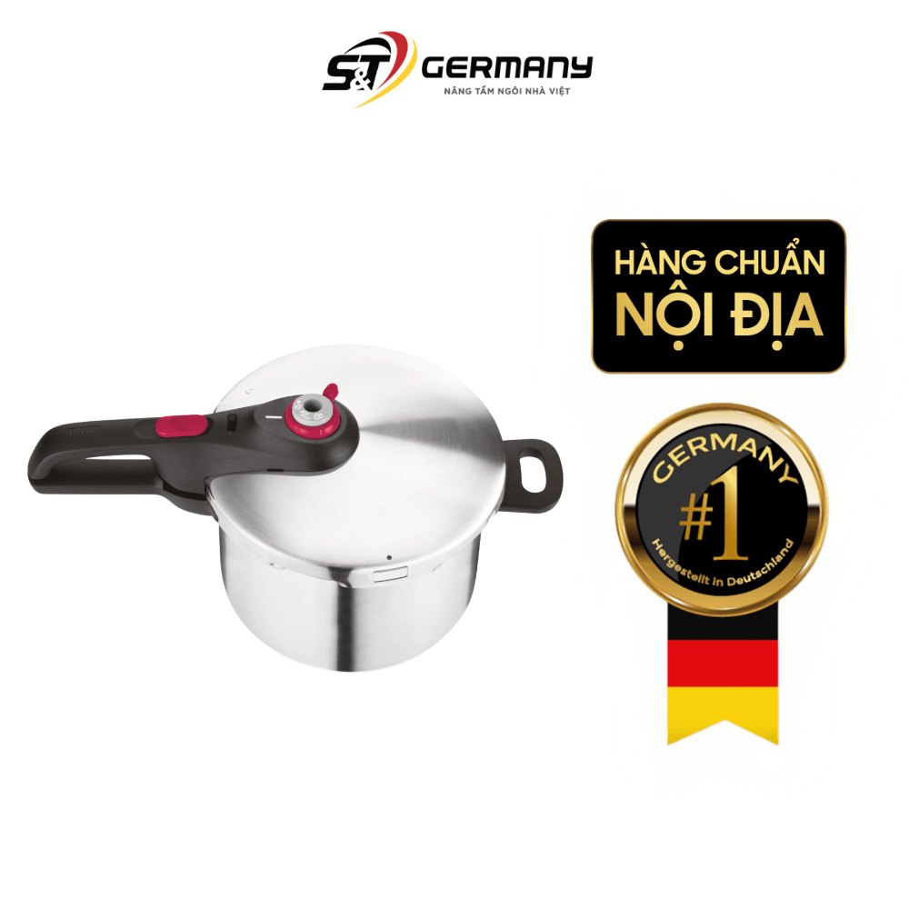 Nồi áp suất TEFAL Secure 5 Neo 6 lit núm vặn đỏ