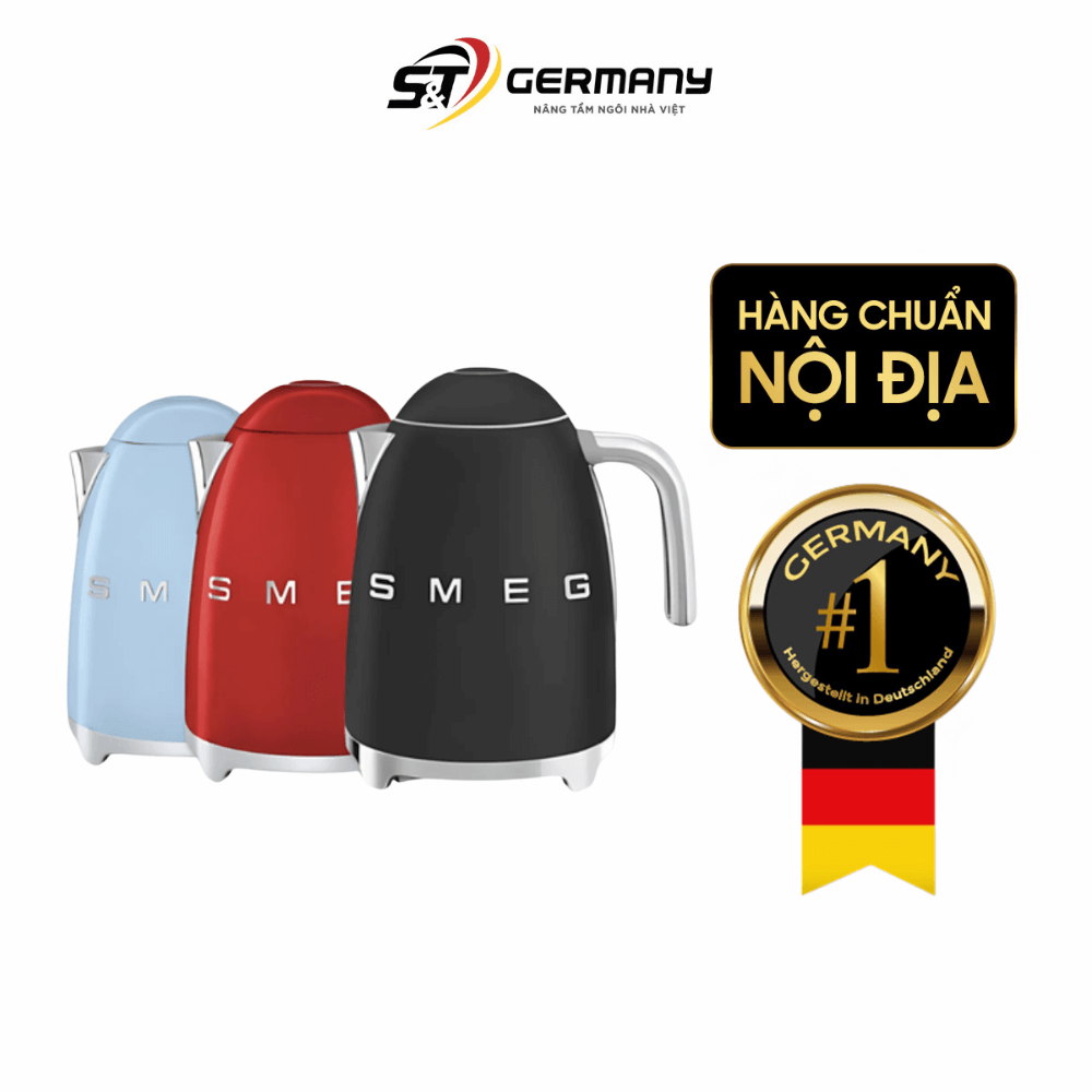 Ấm siêu tốc SMEG KLF03 1,7L nhiều màu nội địa Đức Germany S&T