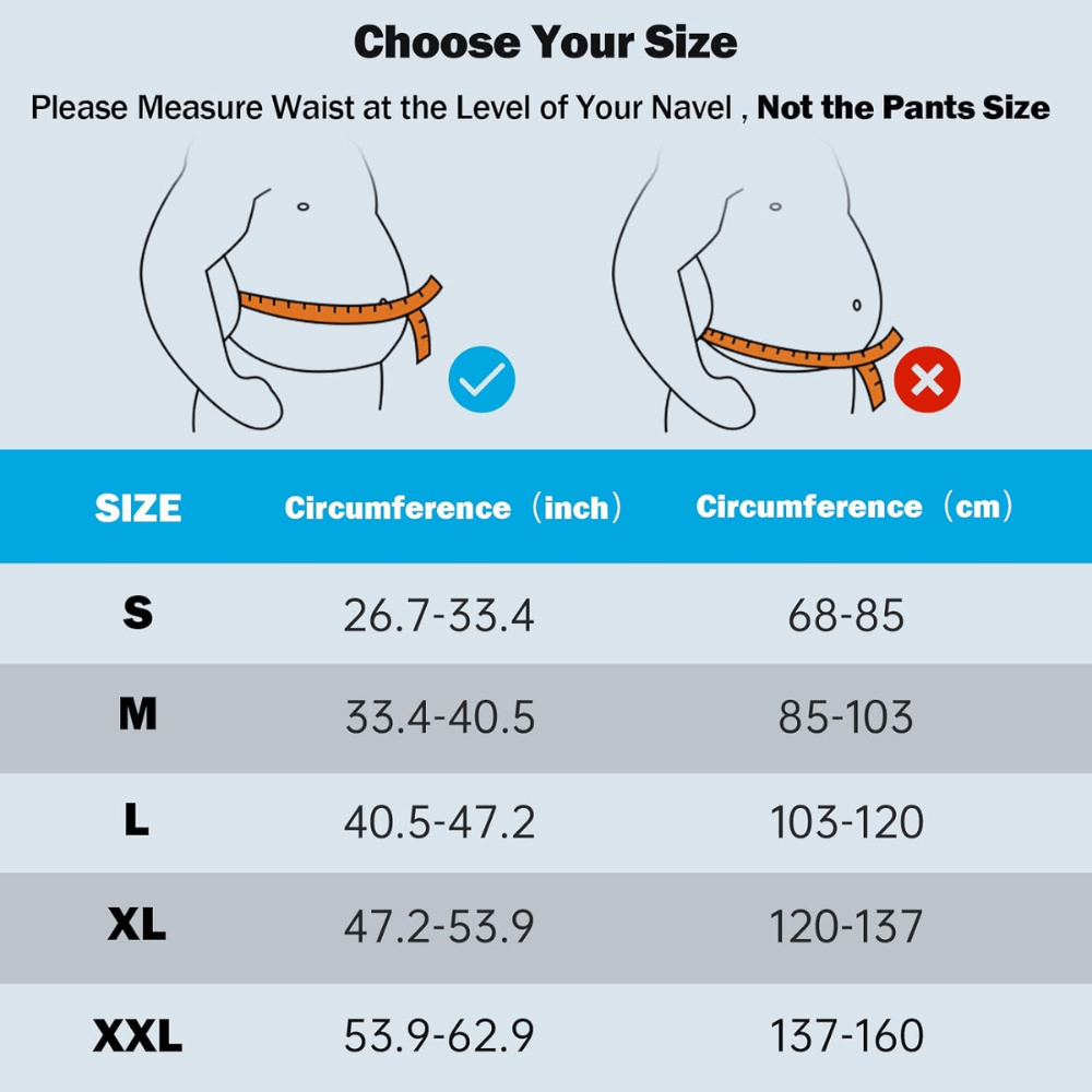 Đai hỗ trợ cột sống Freetoo 3D (S M L) màu đen