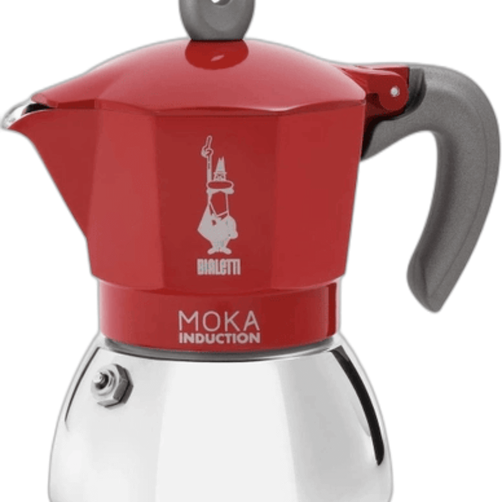 Ấm pha cà phê Bialetti Moka Induction màu đỏ 6 cốc