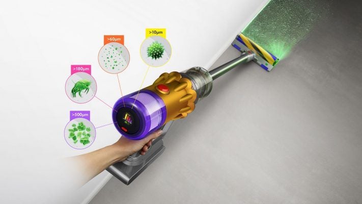 Hút bụi Dyson V12 Detect Slim Absolute bản Gold