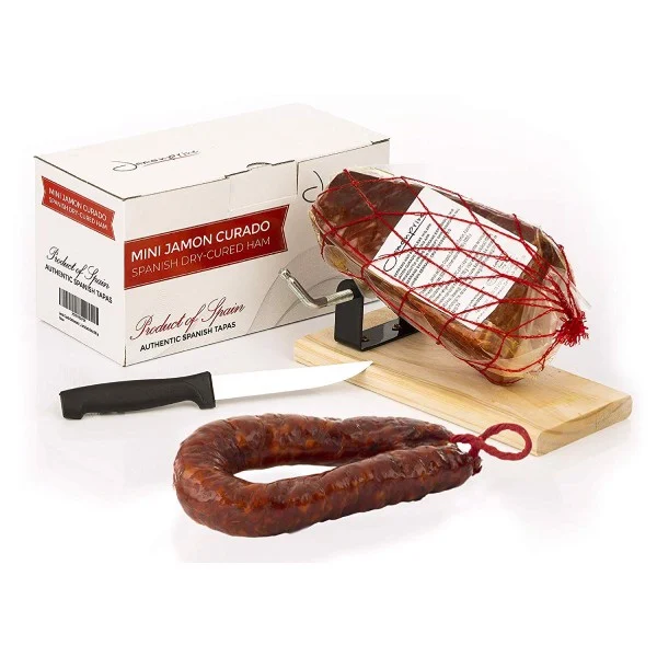 Xúc xích Jamon Prive Chorizo Serrano Paprika Wurst Naturdarm Artisans ganz, 400 g