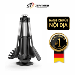 Bộ 5 dụng cụ nấu ăn silicone đế xoay 360° Joseph Joseph Elevate (Steel) 10567