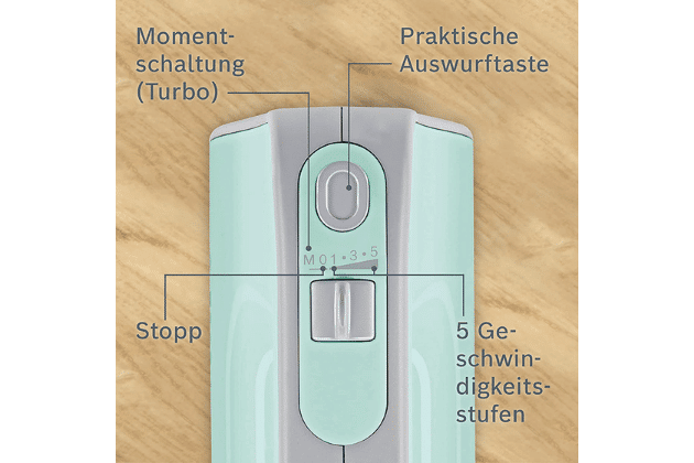 Máy đánh trứng bosch xanh bạc hà MFQ40302