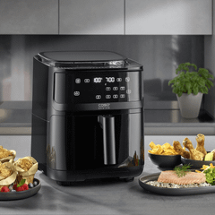 Nồi chiên không dầu kèm hấp hơi nước CASO Airfry & Steam 700 màu đen