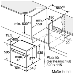 Lò nướng kết hợp hấp BOSCH HRG635BS1 serie 8