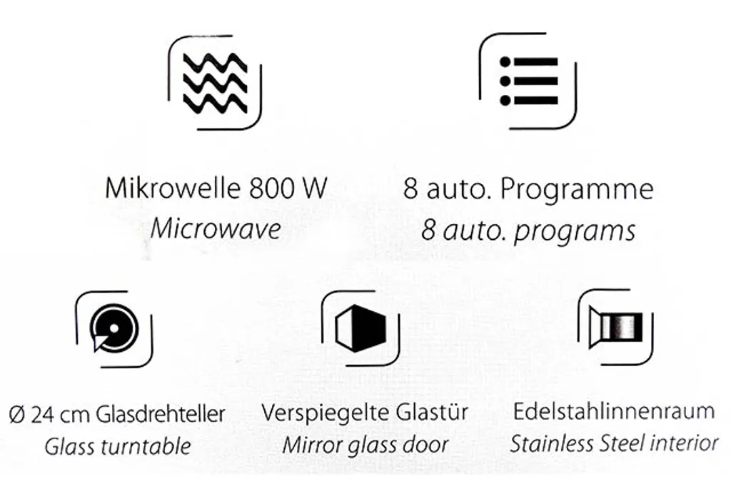 Lò vi sóng Caso M20 electronic nội địa Đức