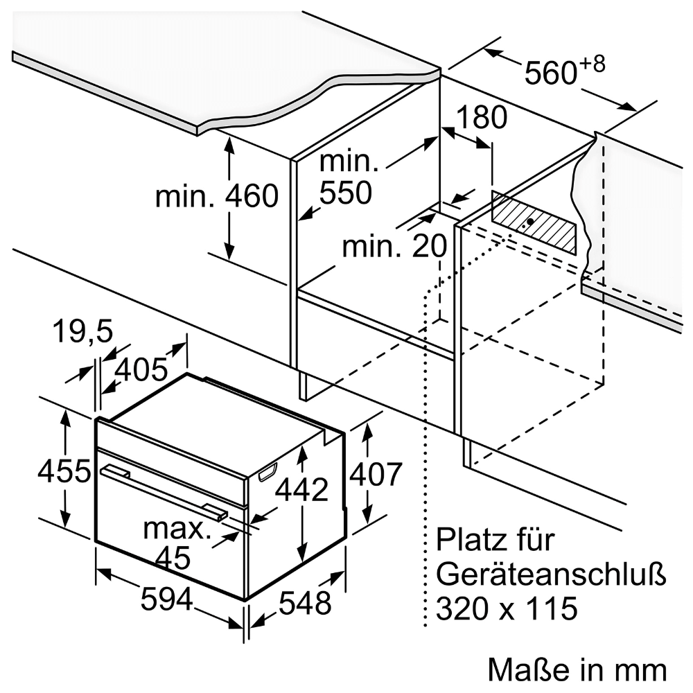 Lò nướng kèm vi sóng BOSCH CMG633BB1 serie 8