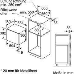 Lò vi sóng kèm nướng BOSCH BEL554MB0 âm tủ