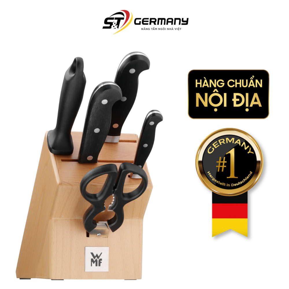 Bộ dao WMF Spritzenklasse Plus 6 món 1 dao chặt made in Germany