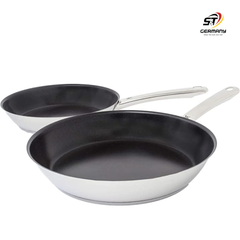 Set 2 chảo chống dính WMF 741146290 24+28cm cán inox nội địa Đức