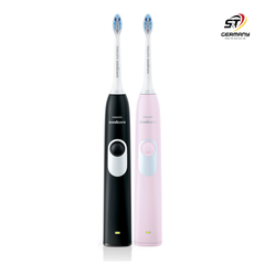 Set 2 bàn chải điện Philips Sonicare HX6232/41 màu đen và màu hồng