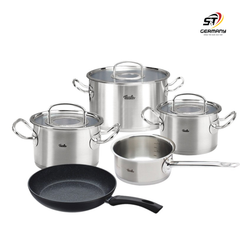 Bộ Nồi Fissler Hamburg set 5 kèm chảo made in Germany nội địa Đức