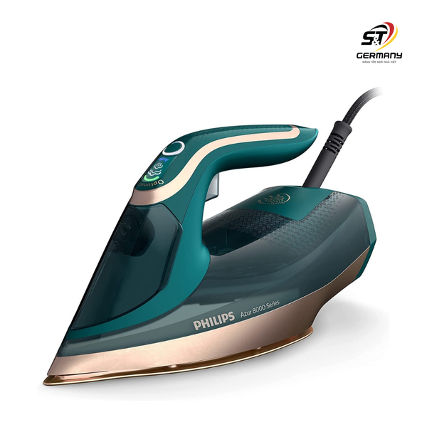 Bàn là Philips Azur 8000 DST8030/70 3000W màu xanh gold nội địa Đức