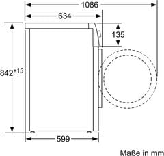 Máy giặt cửa trước BOSCH WAV28E43 serie 8 9kg