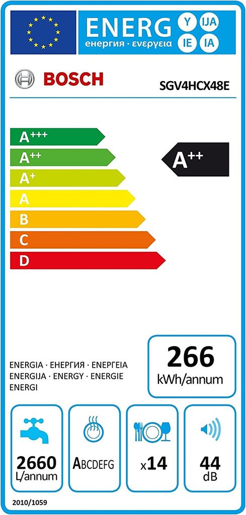 Máy rửa bát âm toàn phần BOSCH SGV4HCX48E serie 4