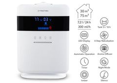 Máy tạo độ ẩm và khuếch tán tinh dầu Trotec B6E