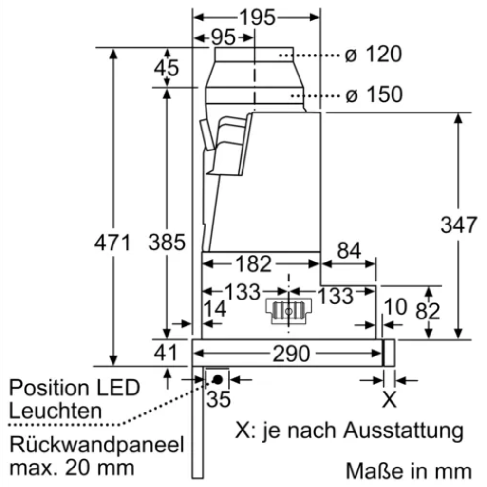 Hút mùi Bosch DFR097A52 – 90cm – Made in Germany