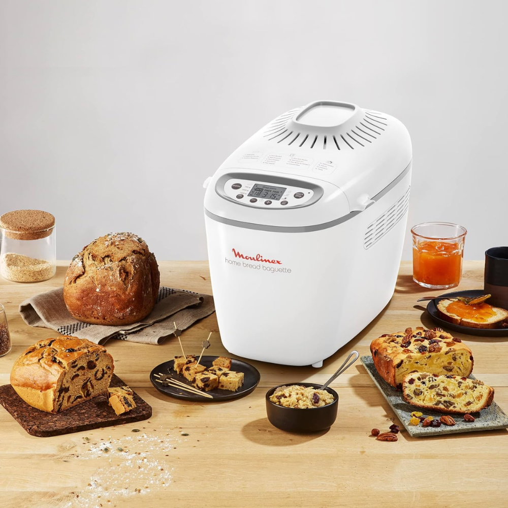 Máy làm bánh mì Moulinex OW6101 màu trắng