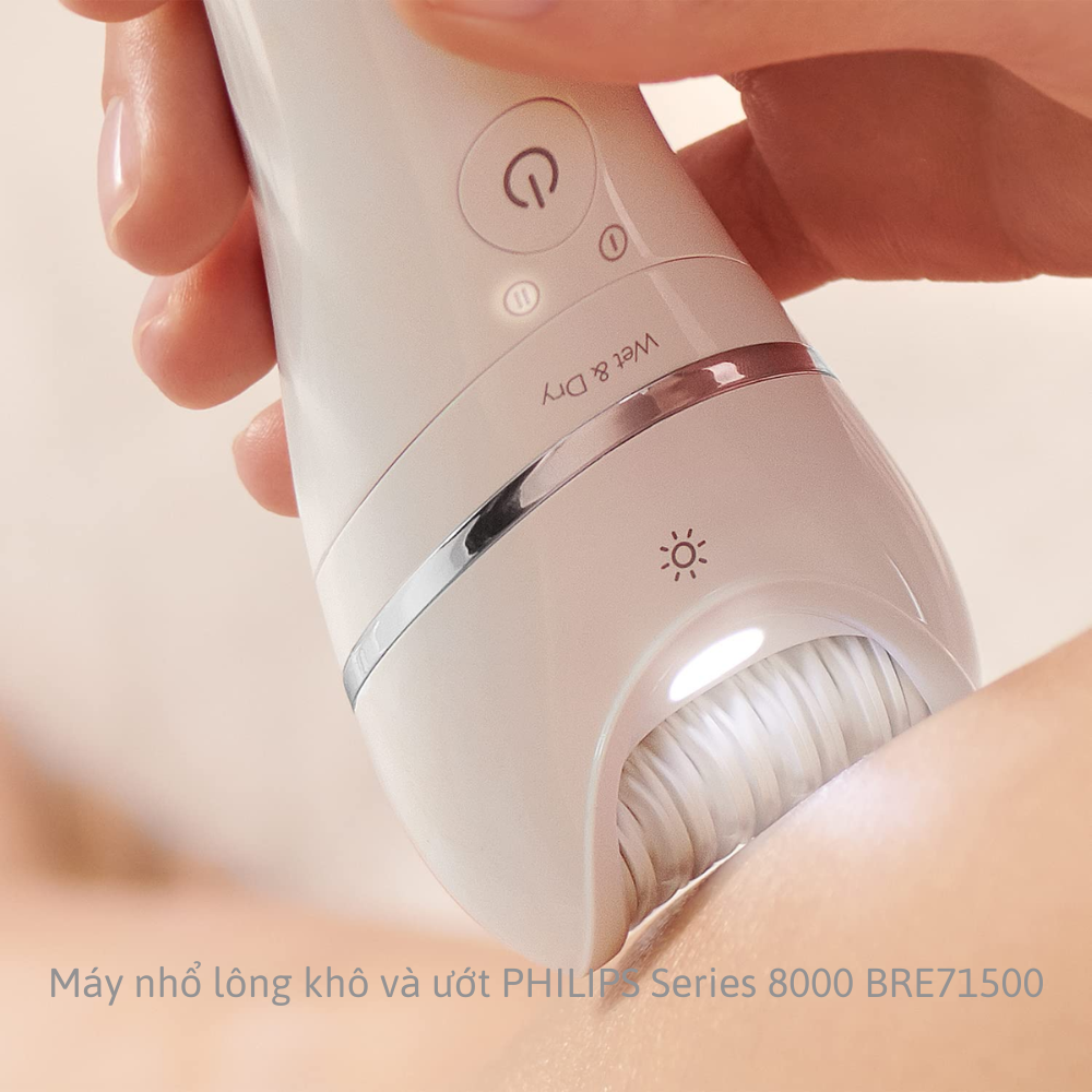 Máy nhổ lông khô và ướt PHILIPS Series 8000 BRE715/00