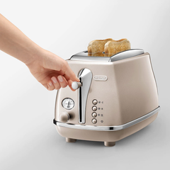 Máy nướng bánh mì De'Longhi Icona Vintage CTOV 2103.BG màu be