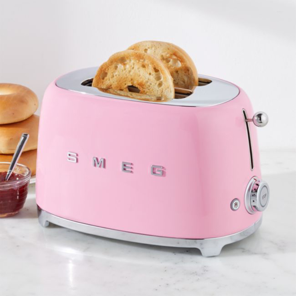Máy nướng bánh mì SMEG TSF01PKEU màu hồng