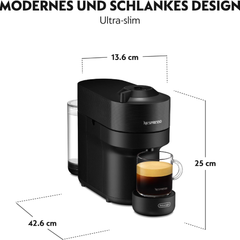 Máy pha cà phê viên nén Nespresso De'Longhi ENV90.B Vertuo màu đen