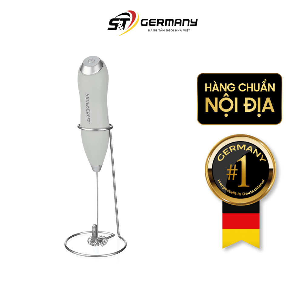 Máy tạo bọt sữa cầm tay SILVERCREST màu bạc