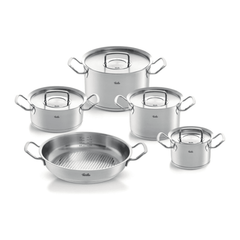 Bộ nồi Fissler Profi 5 món vung thép kèm chảo 2 quai 28cm made in Germany