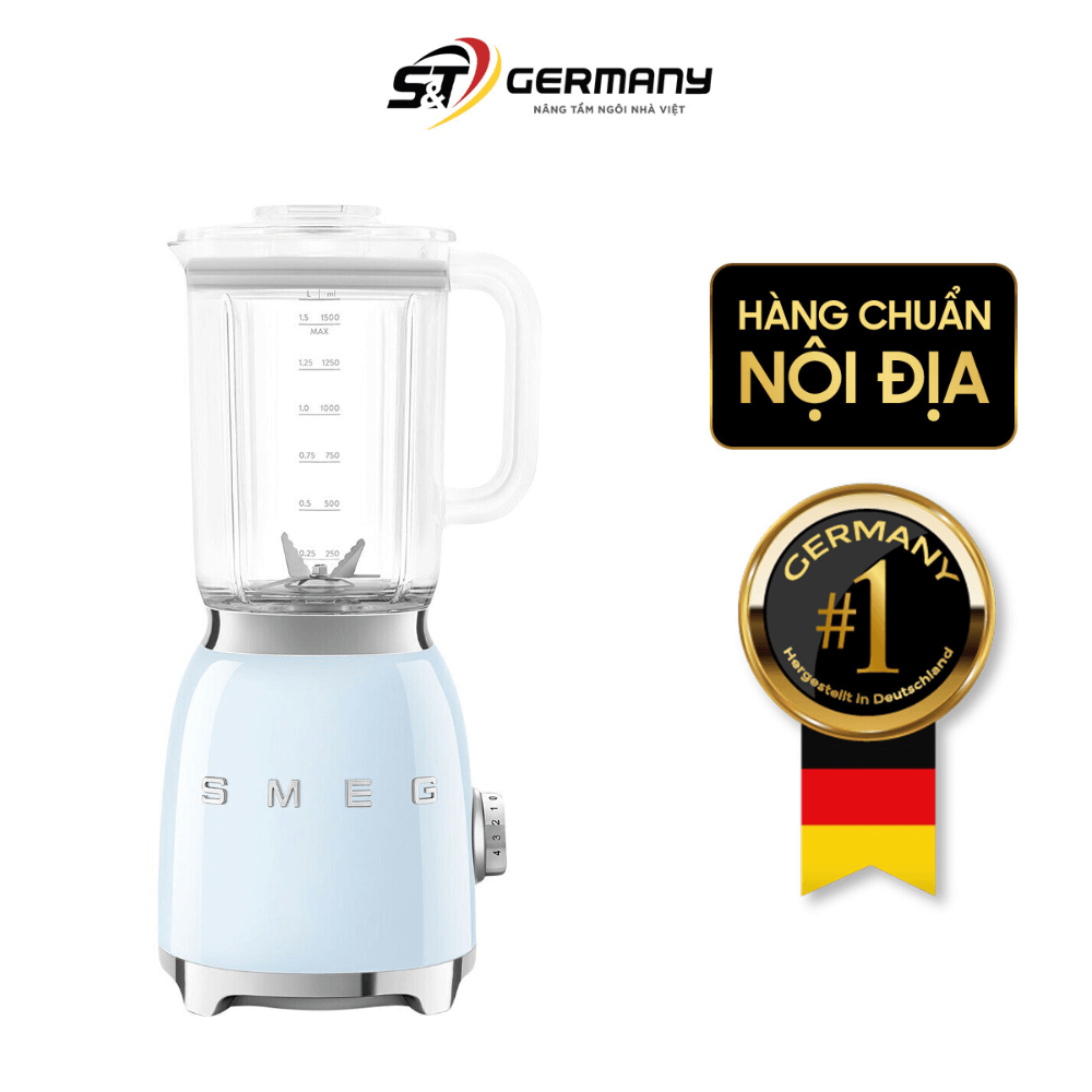 Máy xay sinh tố SMEG BLF03PBEU màu xanh da trời pastel
