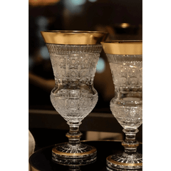 Lọ hoa cúp pha lê khảm vàng Arcade 35,5cm