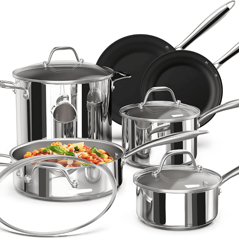 Bộ nồi inox cao cấp Ciwete 6 món