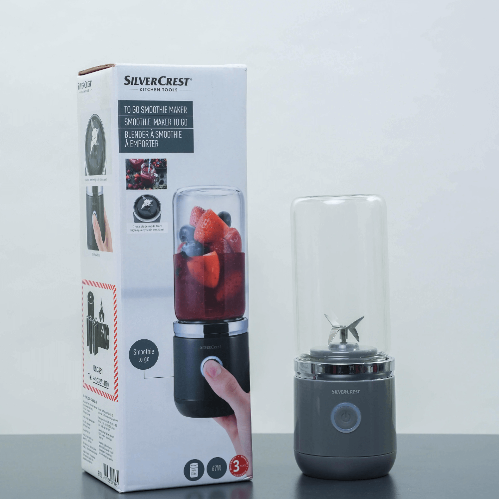Máy xay sinh tố mini SILVERCREST Smoothie màu xám