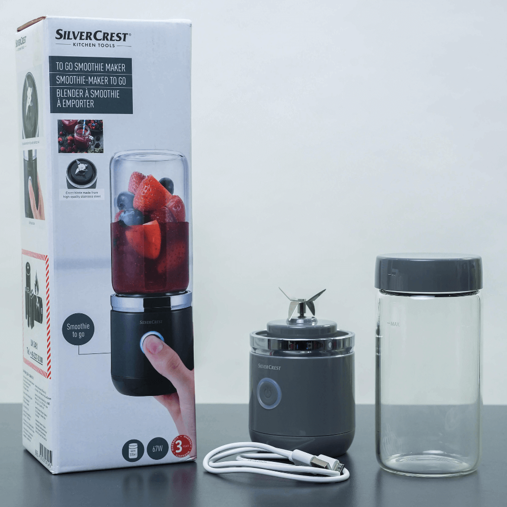 Máy xay sinh tố mini SILVERCREST Smoothie màu xám