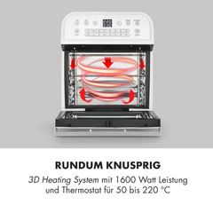 Nồi chiên không dầu Klarstein 12L màu trắng