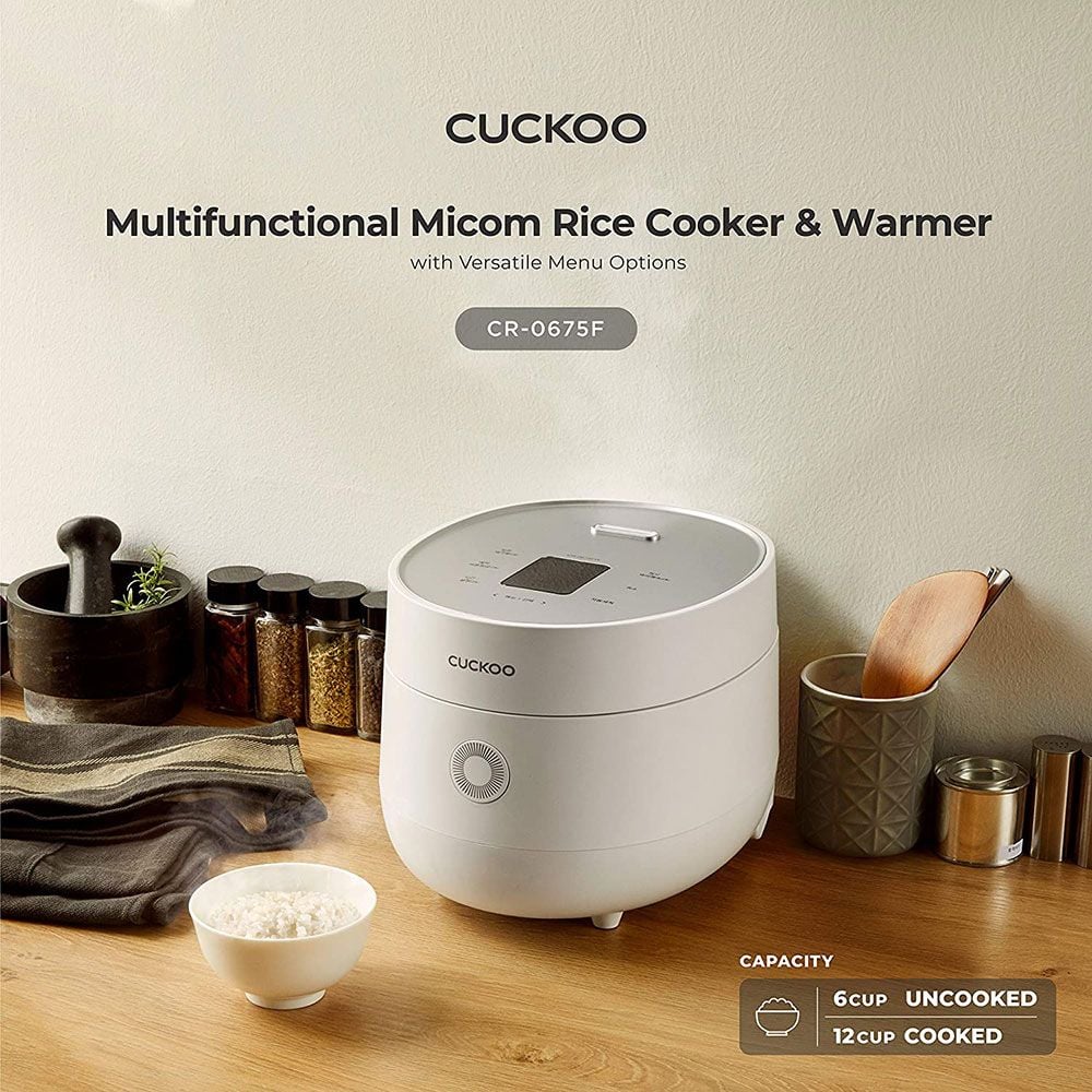 Nồi cơm điện Cuckoo CR-0675FW 1L màu trắng