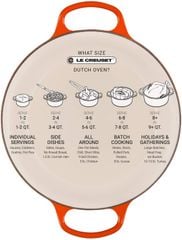 Nồi gang Le Creuset 22cm màu cam nội địa Đức