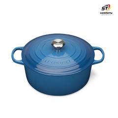 Nồi gang Le Creuset 24cm màu xanh marseille blue