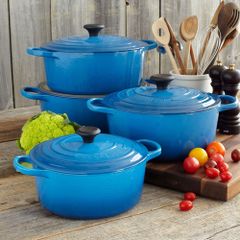 Nồi gang Le Creuset 24cm màu xanh marseille blue