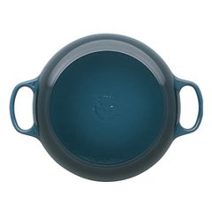 Nồi gang Le Creuset Gourmet Profit 30cm màu xanh deep teal