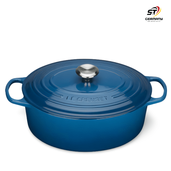 Nồi gang oval Le Creuset 31cm màu xanh marseille blue